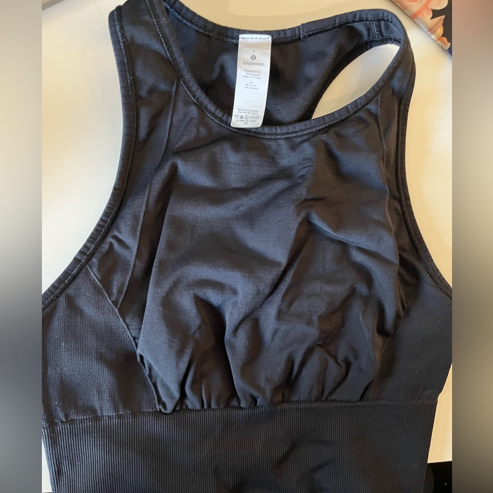 Lululemon Black Sports Bra Size 4